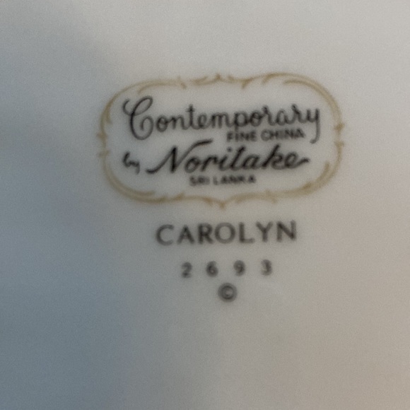 Noritake Vintage Contemporary Fine China Oval Serving Bowl - Picture 6 of 6